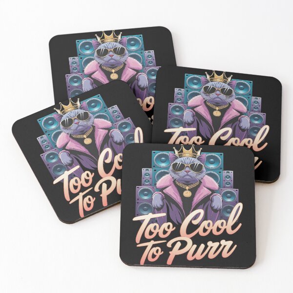 Item preview, Too cool to purr - Hip hop cats - Cat nip - Funky cat - Meowdy - Cat vibes - Just hip hop cats - Hip hop kitten - Dancing cats designed and sold by JansenGS.