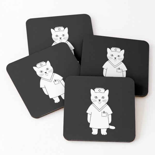 Item preview, Nurse Cat - Cat Doctor - Vet Cat designed and sold by Kubala.