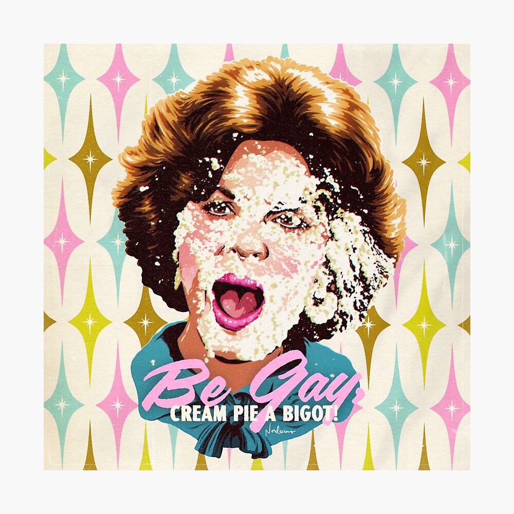 Be Gay, Cream Pie A Bigot! Sticker