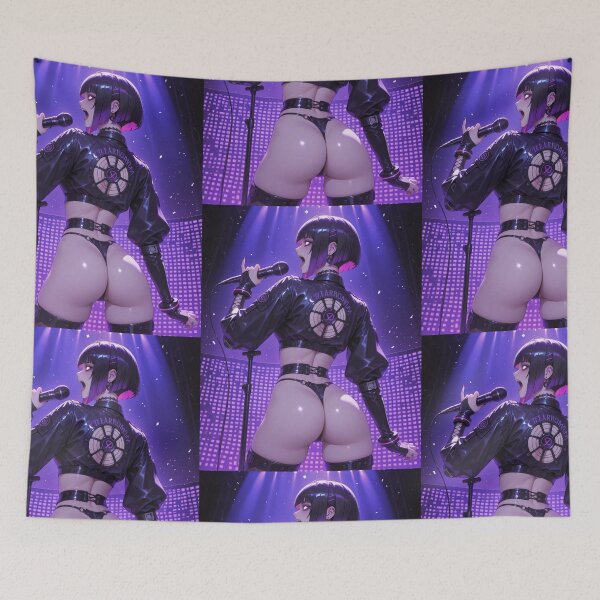 Item preview, Cybergoth girl singing designed and sold by Planet Utoppia.