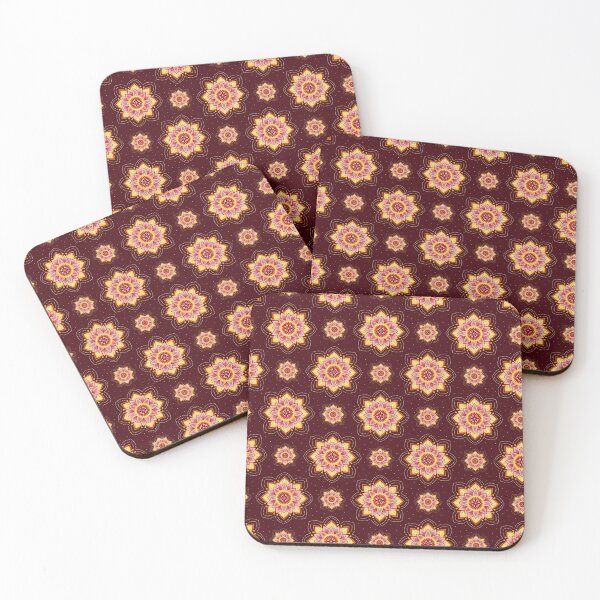 Item preview, Floral mandala esoteric seamless pattern, wine backround  designed and sold by jancajiravova.
