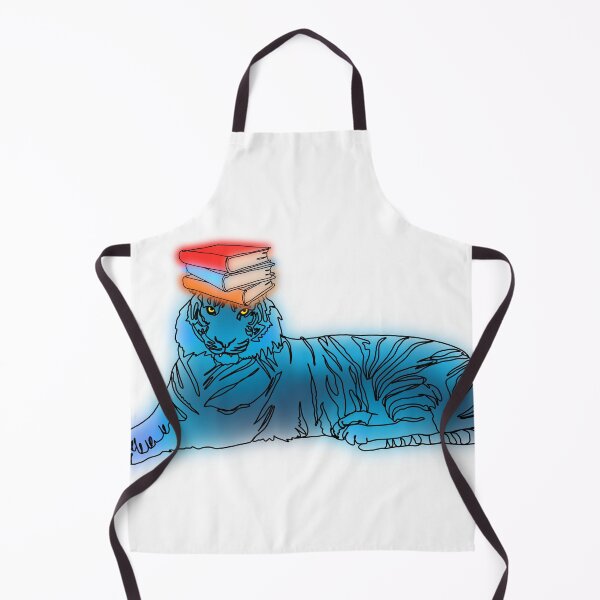 Item preview, Maple the Tiger the Blue icy with Stack of Books – animalzinhats designed and sold by Ashley’sAnimalz.