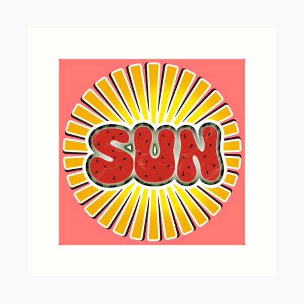 Aperçu de l'œuvre SUN pastèque créée et vendue par 13E12T.