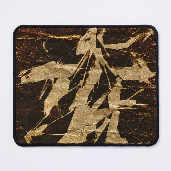 Item preview, Golden Abstract Shapes On Textured Paper designed and sold by NickDedidis.