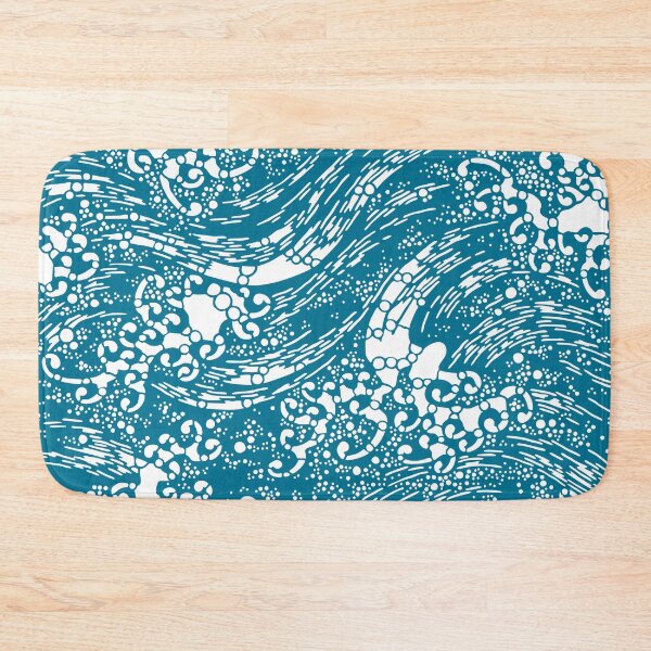 Item preview, Waves and spume in Japan - seamless vintage pattern designed and sold by Japan Design Prints.