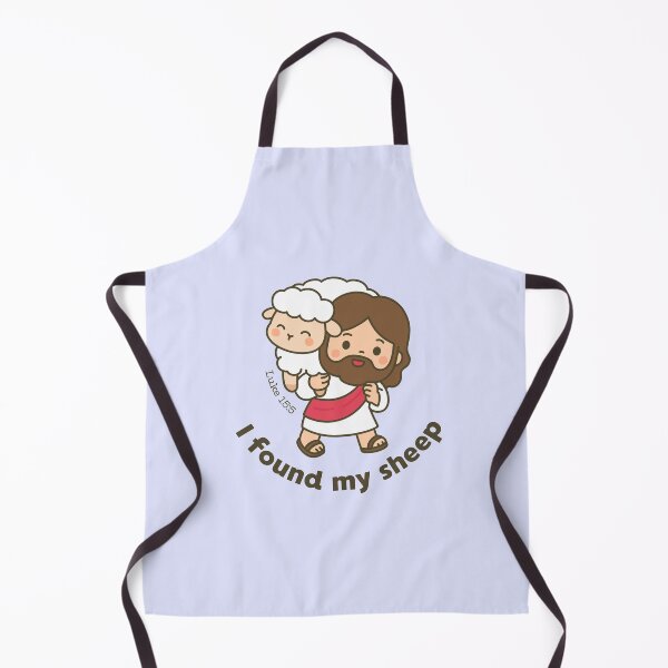 Item preview, I Found My Sheep – Cute Jesus with Lamb (Luke 15:5) designed and sold by BibleProject.