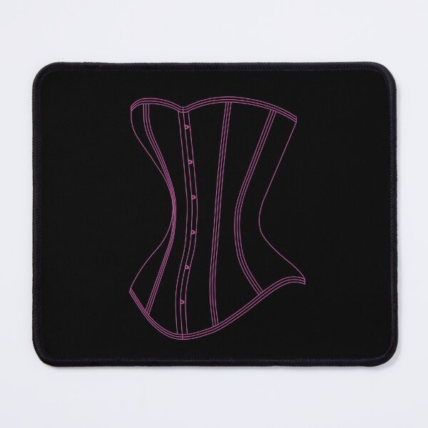 Item preview, Line Art Corset - Pink designed and sold by SleeplessStitch.