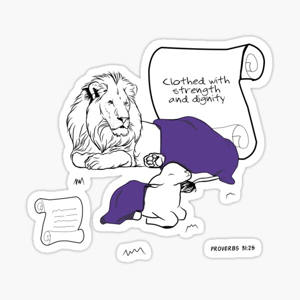Item preview, Lion and the Lamb | Clothed in Royalty (White Edition) designed and sold by Artbysaeme.