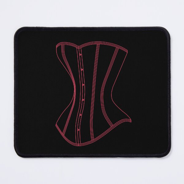 Item preview, Line Art Corset - Red designed and sold by SleeplessStitch.