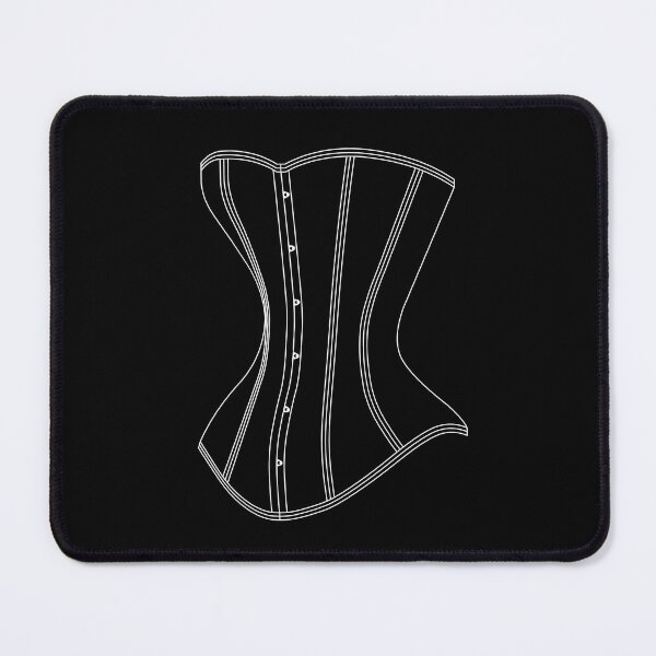 Item preview, Line Art Corset - White designed and sold by SleeplessStitch.