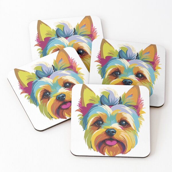 Item preview, Multicolored Dog Face with Expressive Eyes designed and sold by TurtleDojo.