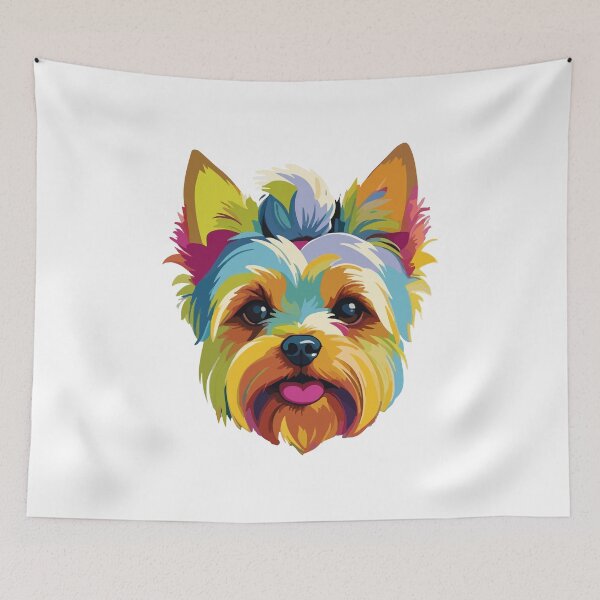 Item preview, Multicolored Dog Face with Expressive Eyes designed and sold by TurtleDojo.