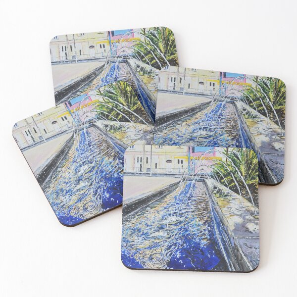 Item preview, Fountain on North Terrace designed and sold by ChristineDavisArt.