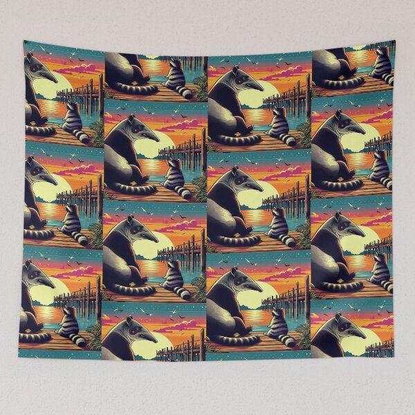 Item preview, cute tapir and raccoon designed and sold by Dogandesighn.