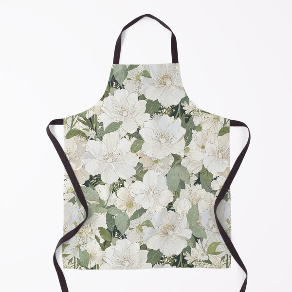 Item preview, White Flower Pattern designed and sold by CoolPixels.