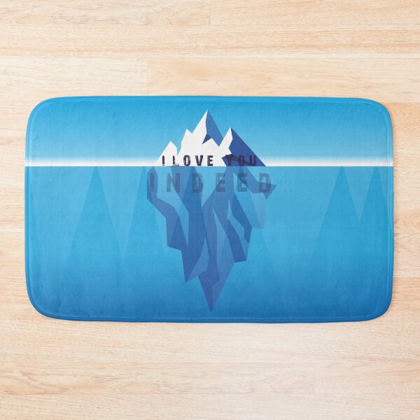 Item preview, I Love You Indeed – Iceberg Love Quote with Hidden Message designed and sold by MerchYouSearch.
