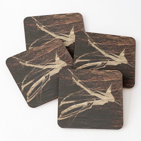 Item preview, Abstract geometric patterns in metallic shades  designed and sold by NickDedidis.