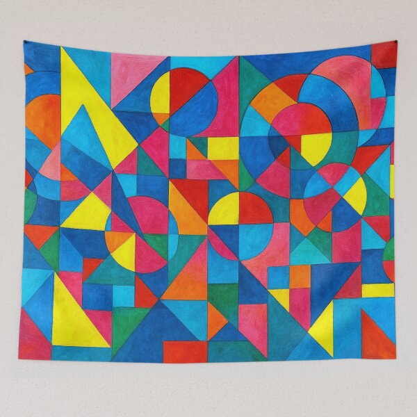 Item preview, Dynamic play of colors of geometric shapes designed and sold by Sigtrix.