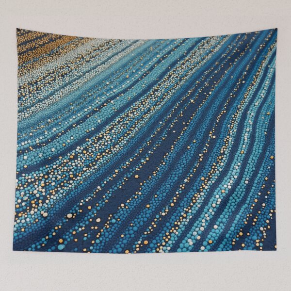 Item preview, Aboriginal Inspired Dot Art - With The Streams designed and sold by GrinGalore.