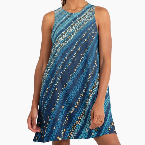 aboriginal formal dresses Yarilla Linen Formal Dress main image 1