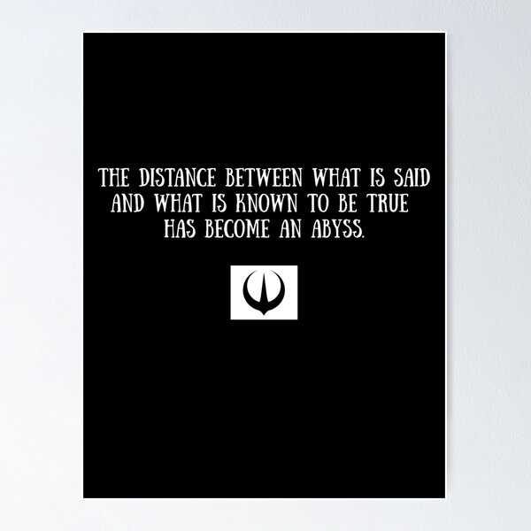 Item preview, Mon Mothma's speech on truth - Andor designed and sold by Mirth and Magic.