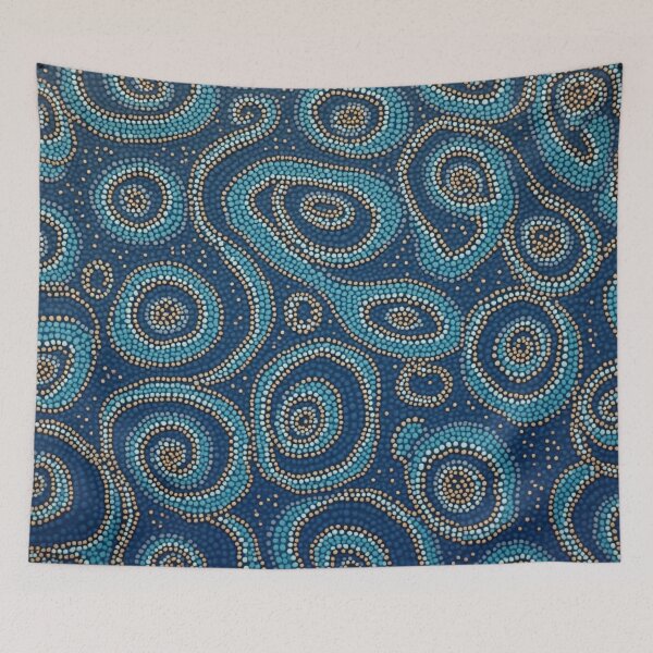 Item preview, Aboriginal Inspired Dot Art - With The Waves Near The Archipelago designed and sold by GrinGalore.
