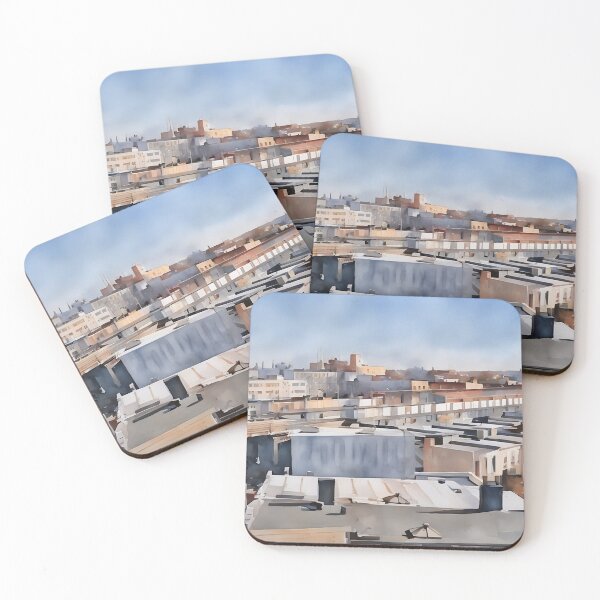 Item preview, Brooklyn Rooftops designed and sold by RCWatercolours.