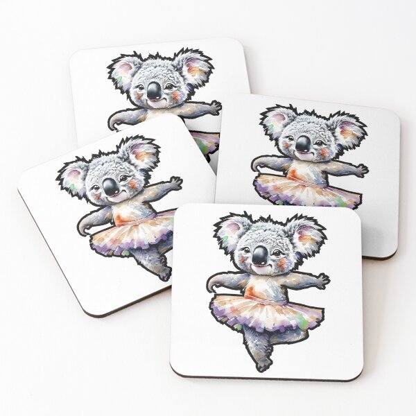 Item preview, Dancing Koala in Colourful Tutu Watercolour Style designed and sold by DeadsetAussie.