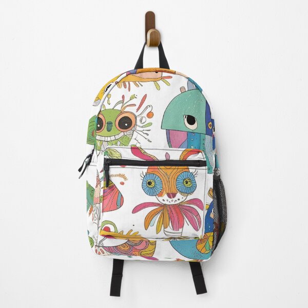 Item preview, Colorful Fantasy Animals and Cute Dinosaurs Doodle Pattern designed and sold by KiraChie.