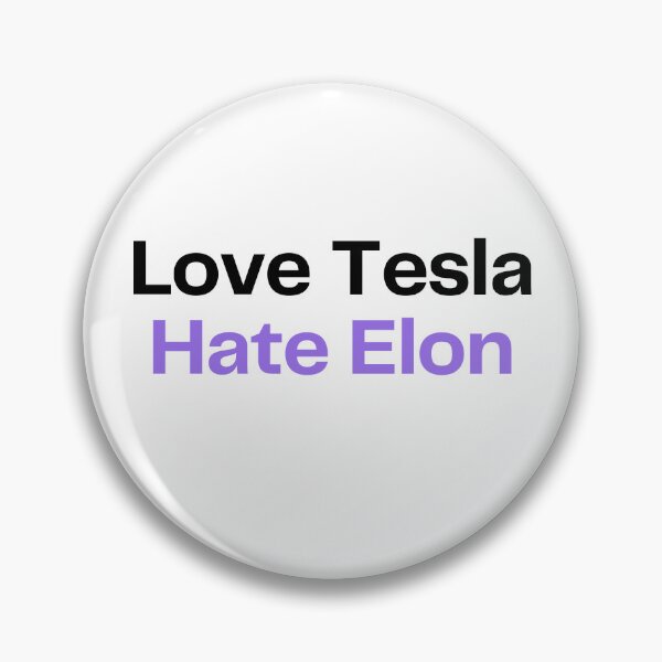 Item preview, Love Tesla. Hate Elon. (Square version) designed and sold by oconghd.