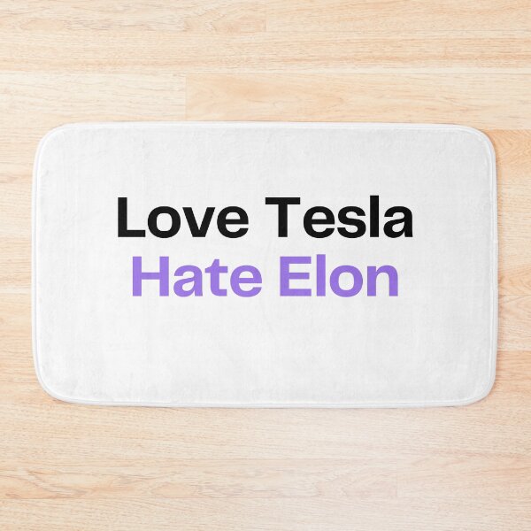 Item preview, Love Tesla. Hate Elon. (Square version) designed and sold by oconghd.