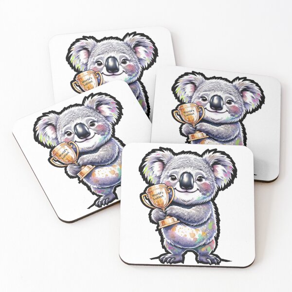 Item preview, Lazy Koala Holding Trophy designed and sold by DeadsetAussie.