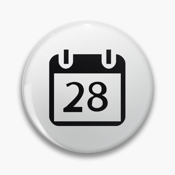 Item preview, Minimalist 28th Calendar Icon designed and sold by Icon-Icon.