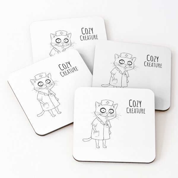 Item preview, Cozy Creature of Chaos: Nurse Cat on Duty designed and sold by Kubala.
