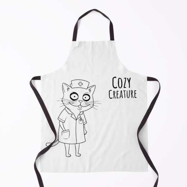 Item preview, Cozy Creature of Chaos: Nurse Cat on Duty designed and sold by Kubala.