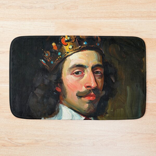 Item preview, Portrait of a Spanish King  with beard vintage painting art designed and sold by Vintage Designs +.