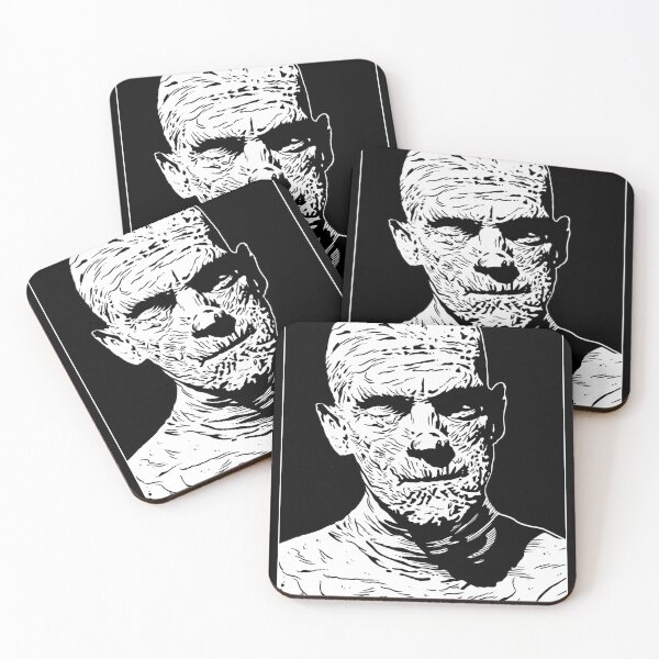 Item preview, THE MUMMY (Black and White) designed and sold by FamousWeirdosRB.
