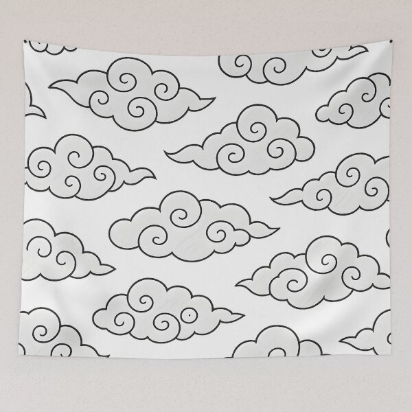 Item preview, Japanese Cloud Pattern – Traditional Swirl Style Art designed and sold by worraset.