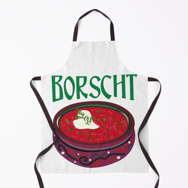 Item preview, Bright retro Ukraine borscht art print designed and sold by Luamor.
