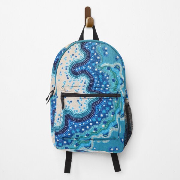 Item preview, Aboriginal Inspired Dot Art - Paradise Beach At Night designed and sold by GrinGalore.