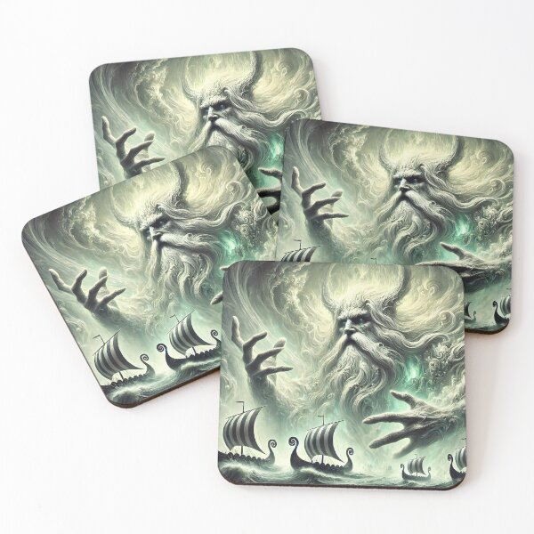 Item preview, "Njörðr – Norse God of the Sea and Wind | Epic Oceanic Myth Fantasy Art" designed and sold by Umbra666.