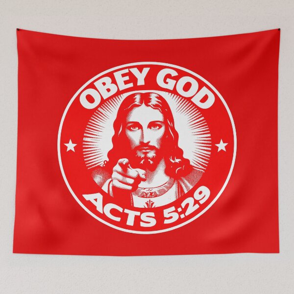 Item preview, Acts 5:29 Obey God designed and sold by plushism.