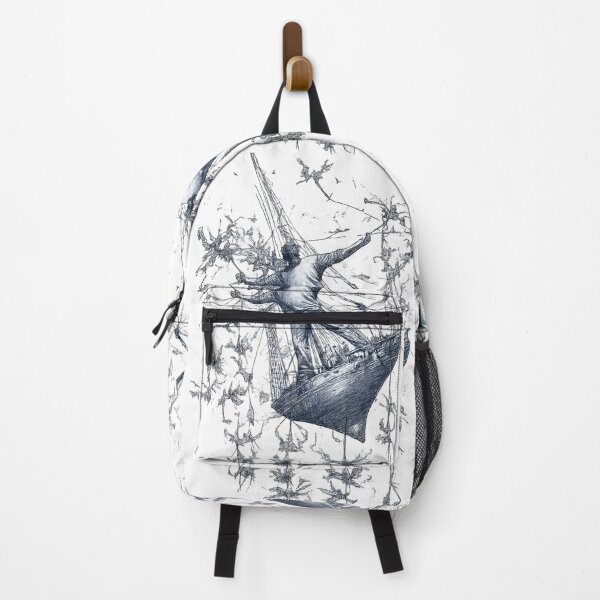 Item preview, Surreal Sailor on Abstract Ship – Intricate Nautical Fantasy Illustration designed and sold by Shoot-The-Moon.