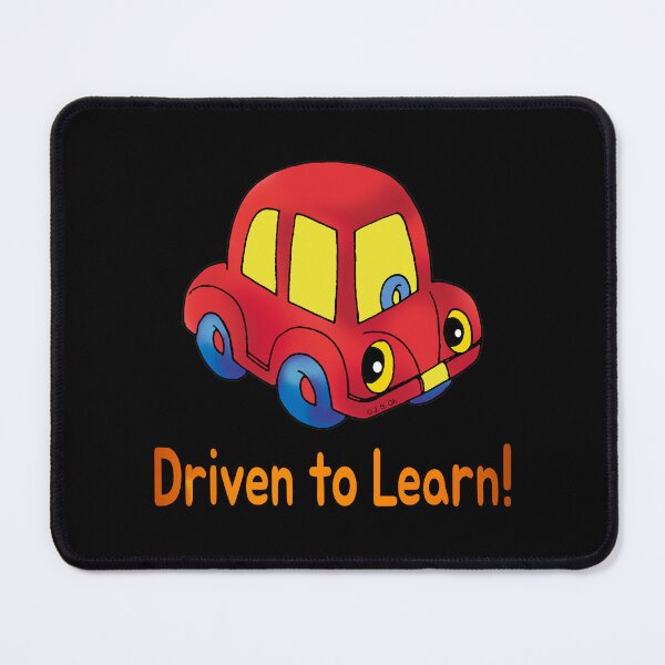 Item preview, Driven to Learn Cute Car Design designed and sold by CuteCartoon.