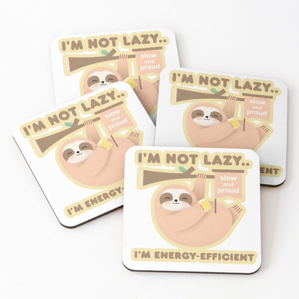 Item preview, Energy-Efficient Sloth designed and sold by DesignVogia.