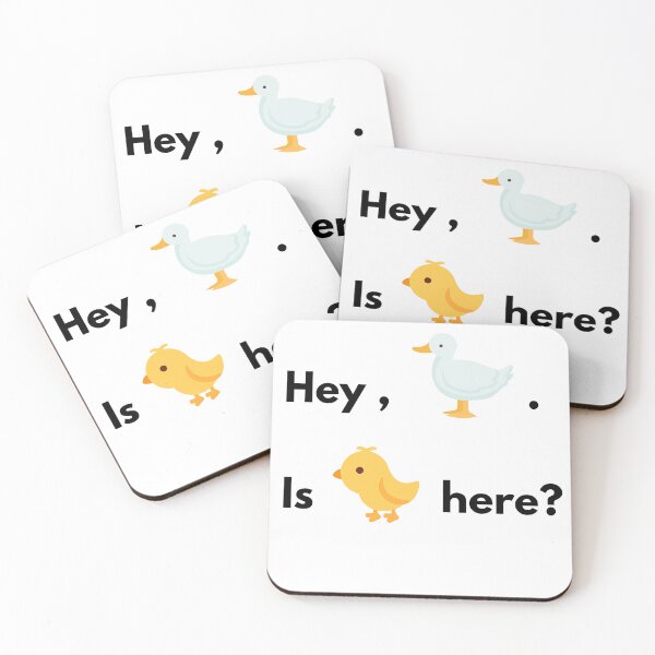 Item preview, Chick and Duck – Minimalist Friends-Inspired Design designed and sold by MatildeNeves.