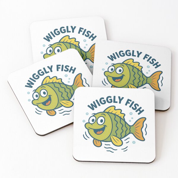 Item preview, Wiggly Fish – Silly Green Sea Buddy designed and sold by ALITOPRINCE.