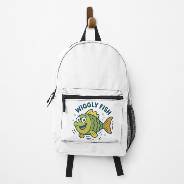 Item preview, Wiggly Fish – Silly Green Sea Buddy designed and sold by ALITOPRINCE.