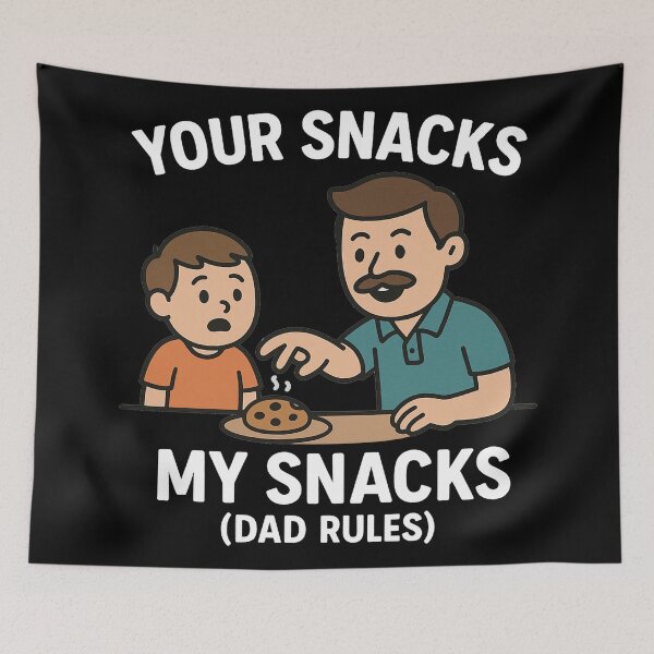 Item preview, Your Snacks vs My Snacks – Funny Food Meme Illustration designed and sold by Josinta.