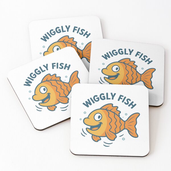 Item preview, Wiggly Fish – Bold & Bubbly Friend designed and sold by ALITOPRINCE.